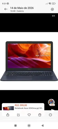 Vendo notebook Asus