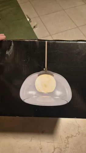 Luminária pendente de vidro