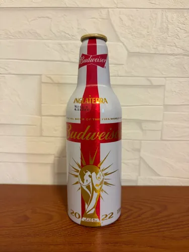 Garrafa Budweiser Inglaterra Copa do Mundo de 2022