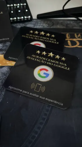 Plaquinha de avaliação Google