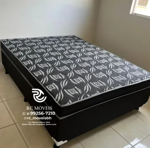 Cama box tamanho casal com Molas Ensacadas OrthoBox 1.38x1.88 Completa