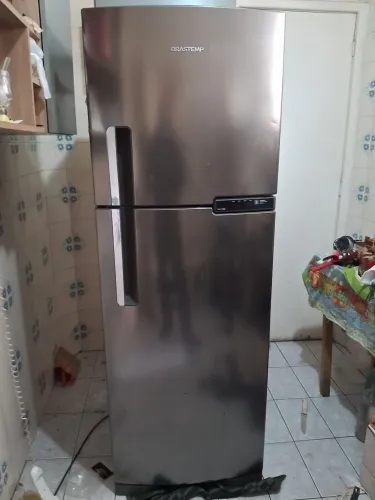 Brastemp Frost Free Duplex 375 Litros Inox (BRM44HKANA) 