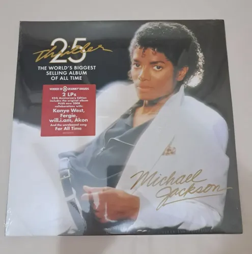LP duplo THRILLER -  MICHAEL JACKSON (Edição 25 anos - LACRADO) 