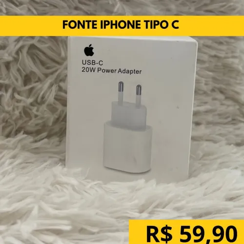 Fonte 20w tipo c com garantia 