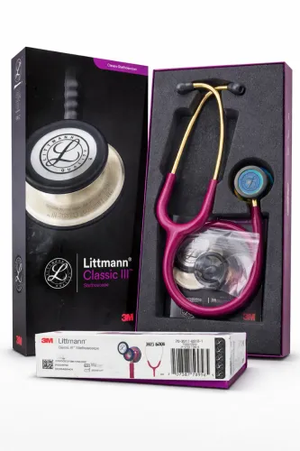 Estetoscópio Littmann Classic III Rosa e Dourado Original 3M