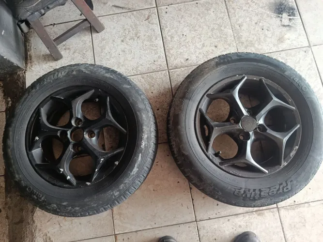 Par de rodas aro 14 para reboque