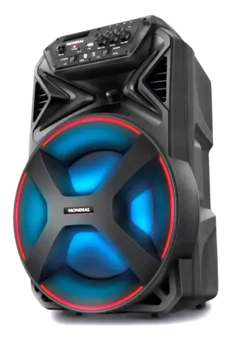 Caixa amplificada Mondial 250w RMS (Nova, na embalagem) Karaokê, Bluetooth, USB, auxiliar,