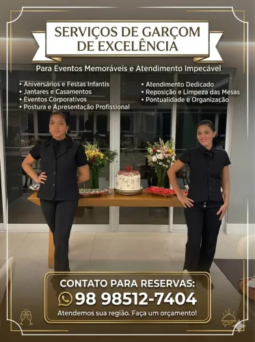 Garçons de Excelência: Reserve Já!