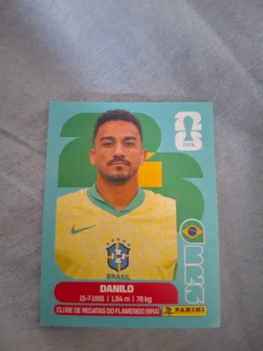 figurinha da copa jogar do Brasil Danilo oficial panini