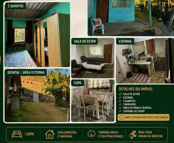 Casa de 5 cômodos em Juquiá inteiro de sp