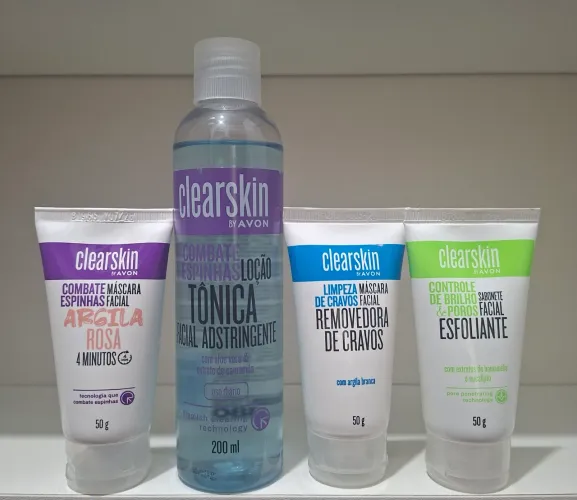 Kit cuidados rosto pele oleosa avon