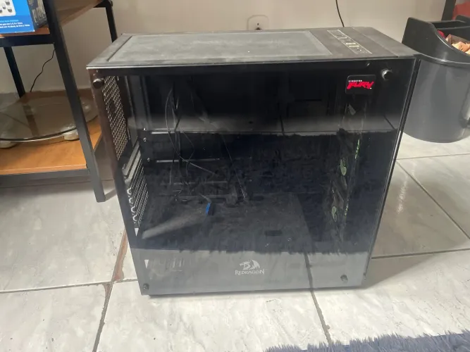 Gabinete gamer redragon com 3 ventoinhas rgb