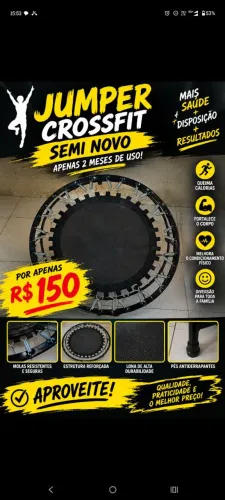 Cama elástica jamper Cross fit