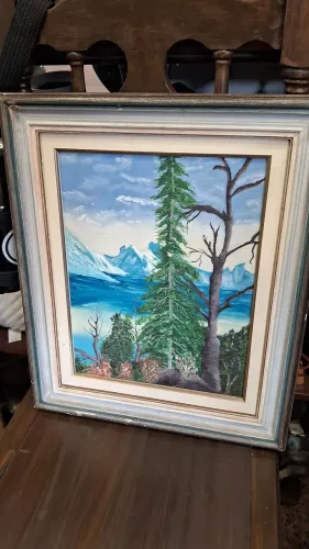 Quadro Belíssimo paisagens montanhas 48x40 medidas