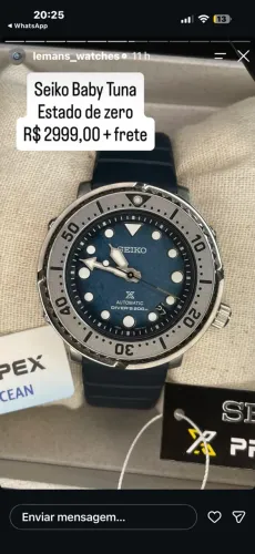 Relógio Seiko Baby tuna