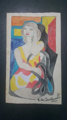 Di Cavalcanti pintura técnica mista