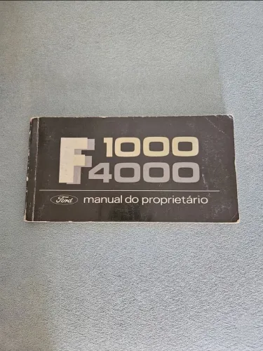 Manual do proprietário F1000 F4000 original 