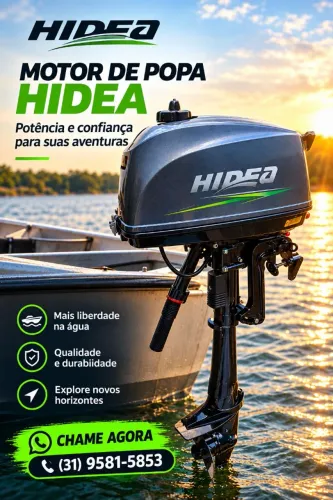 Motor de popa HIDEA 3Hp NOVO