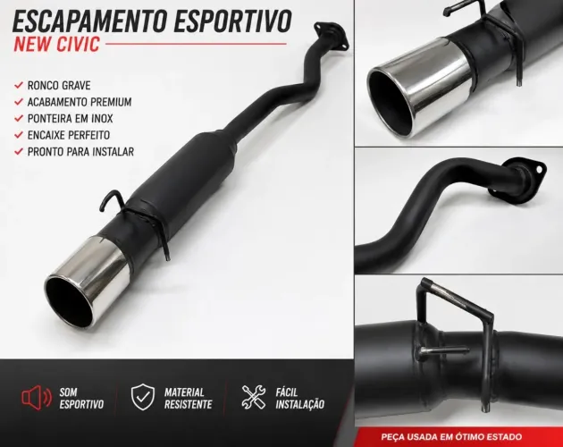 New Civic Escapamento Esportivo