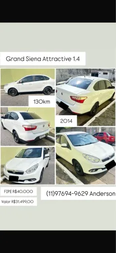 Fiat Grand Siena Attrac. 1.4 EVO F.flex 8V 2014