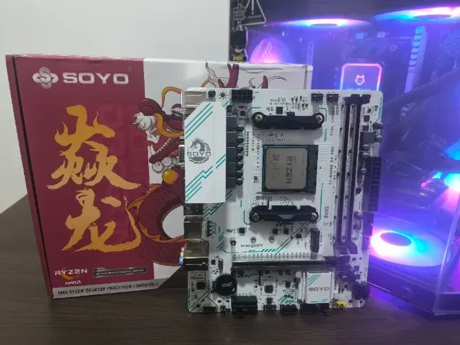 KIT GAMER RYZEN 5 5600G + B450M SOYO WHITE