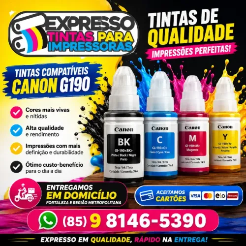 Tinta Impressora Canon G3010 G3110 G3111 Entregamos Em Domicílio. Aceitamos Cartões.