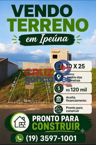Terreno à Venda no Jardim da Palmeras - Ipeúna