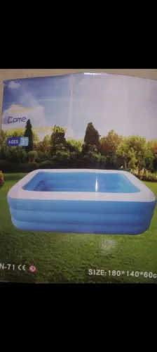 Piscina nova 600 litros ,na caixa .Medidas 180×140×60 cm 