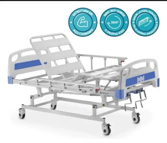 CAMA MANUAL 3 MANIVELAS (LOCAÇÃO)