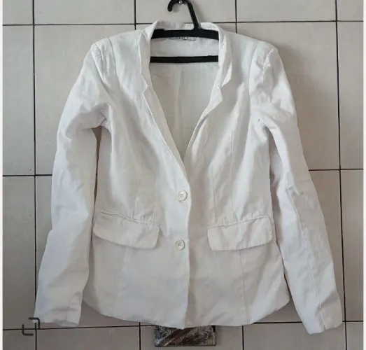 Casaco feminino branco rery tamanho p