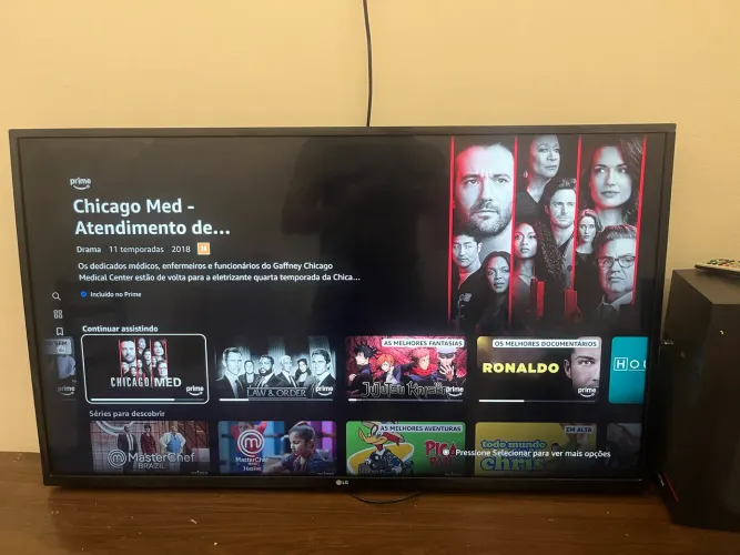 Tv LG 43 smart com canais online 