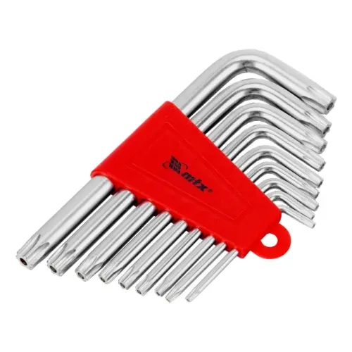  Jogo de Chaves Torx Curtas MTX T10 a T50 9 Peças