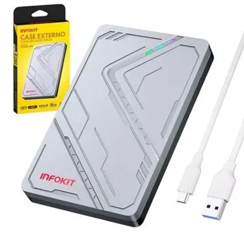 Gaveta Case para HD Sata 2.5" Usb 3.1 Infokit ECASE-352