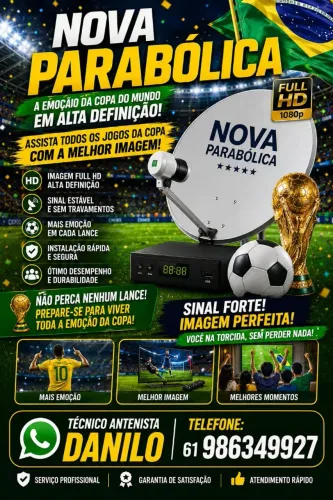 Kit antena nova parabólica