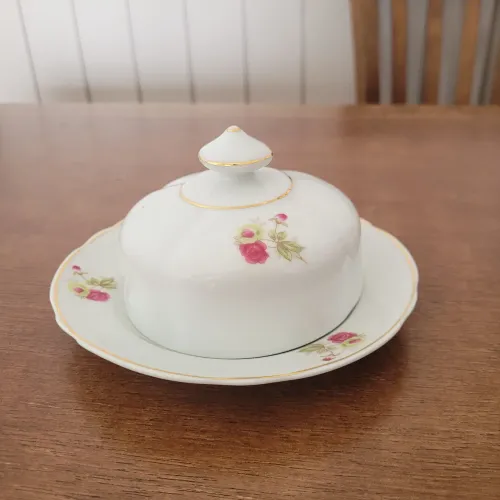 Manteigueira porcelana vintage 