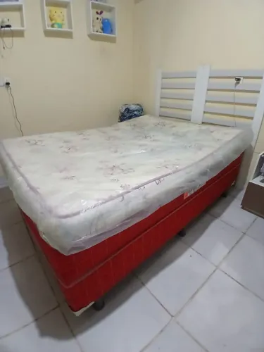 Cama box de mola casal