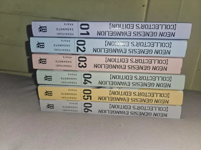 Kit manga evangelion volume 1 ao 6