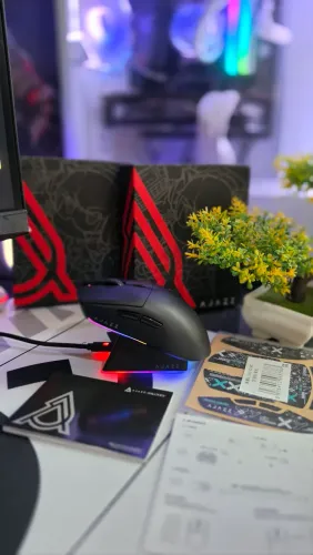 Mouse sem fio AJAZZ AJ139 V2 com dock RGB - NOVO