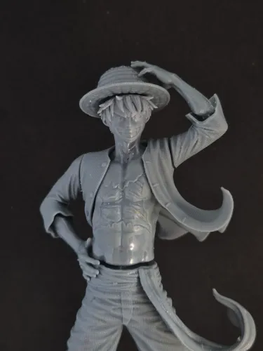 Boneco personagem Luffy One Piece Impressão 3D 