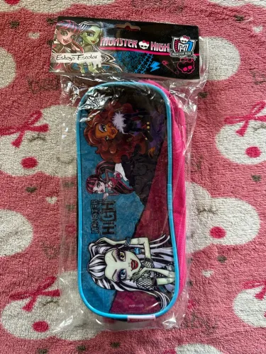 estojo monster high vintage papelaria anos 2000