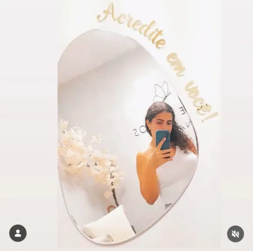 Espelho decorativo + frase