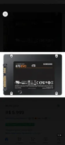 SSD 4tb Samsung evo novo