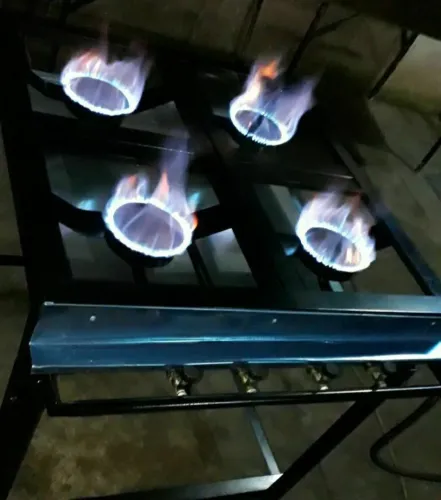 FOGÃO INDUSTRIAL NOVO ALTA PRESSÃO 41 9- * 4 BOCA PEÇA ÚNICA
