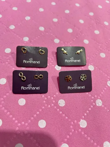 4 pares de brinco Rommanel ( NÃO ENTREGO )