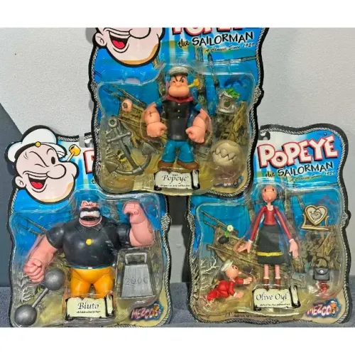 Boneco Popeye Olívia Palito Brutus Mezco 2001 Original Novo Lacrado