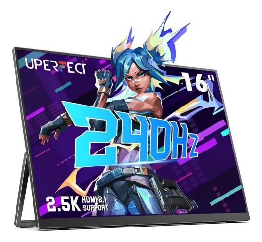 Monitor Portátil uperfect 240hz qled qhd+ 1ms gamer