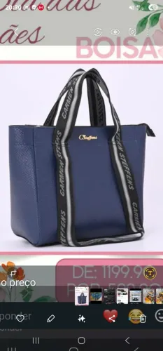 Bolsa carmen Steffens azul