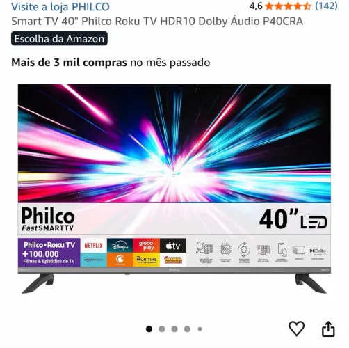 SMARTTV PHILCO FULL HD 40? Lacrada