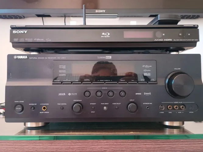 Receiver Yamaha RX v863 com controle