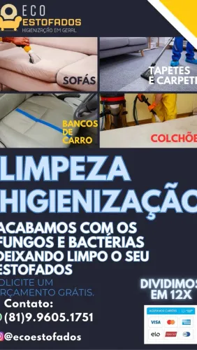 Higienização de Estofados em Boa Viagem